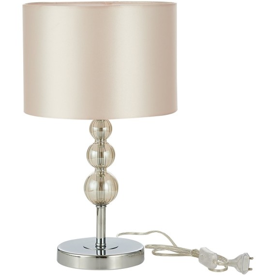 SLE105704-01 Прикроватная лампа Хром/Светло-бежевый E14 1*40W RAMER