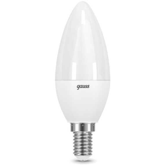 103101210 Лампа Gauss LED Свеча E14 9.5W 950lm 4100К 1/10/50