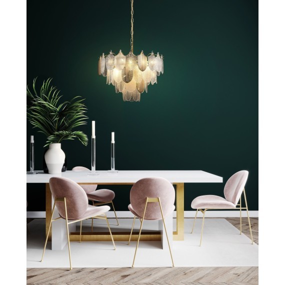 Люстра подвесная Freya FR5143PL-09G Hloya под лампы 9xE14 60W