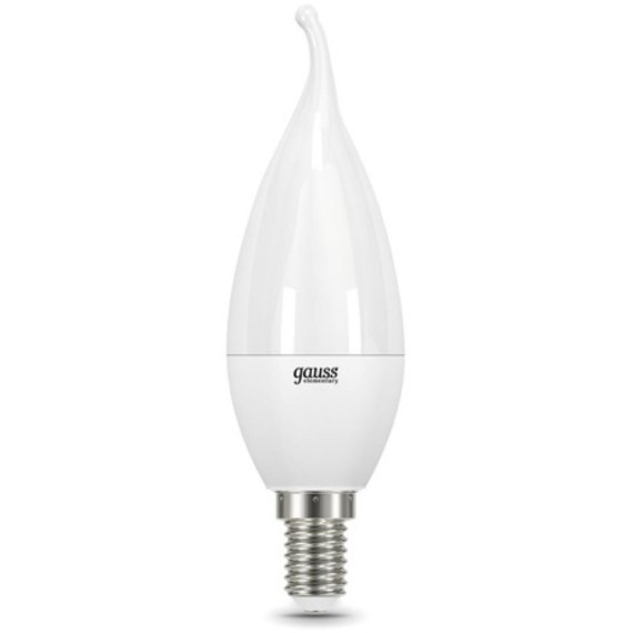 34118 Лампа Gauss Elementary Свеча на ветру 8W 520lm 3000K Е14 LED 1/10/50