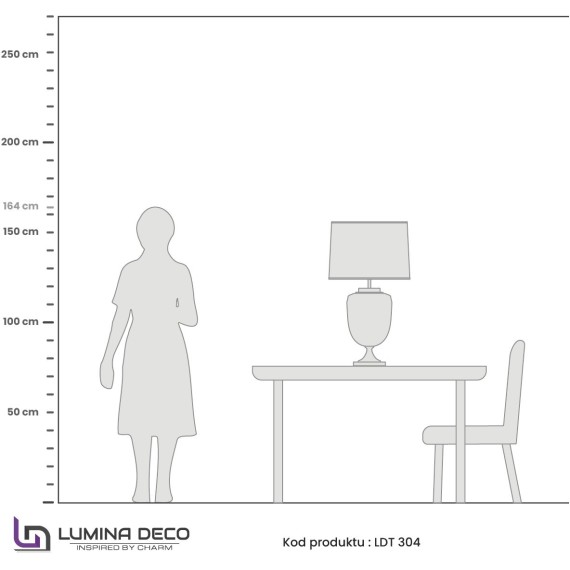 Настольная лампа Lumina Deco Olimpia LDT 304 F.GD+WT