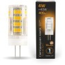 107307104 Лампа Gauss G4 AC185-265V 4W 400lm 2700K керамика LED 1/10/200