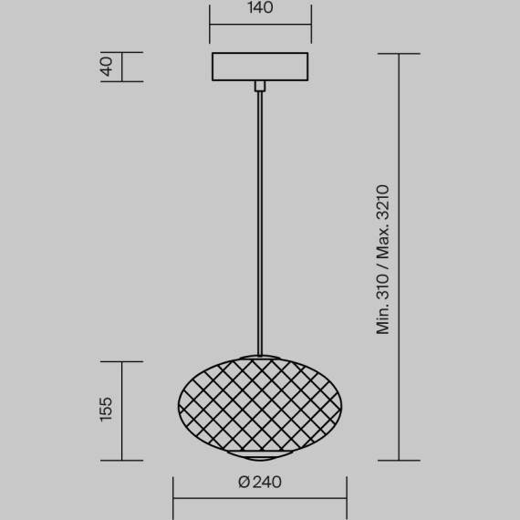 Подвесной светильник Maytoni MOD397PL-L10B3K