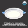 Светильник встраиваемый светодиодный (три сценария работы) IP20 LED 4000К 6W+3W 630Лм SPAN 359012