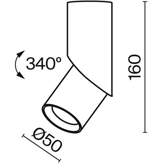 Потолочный светильник Technical C027CL-L10W4K