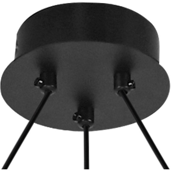 Люстра подвесная с черным основанием и прозрачными плафонами, 6 ламп GX53 (нет в комплекте) Lightstar Fico II 740167