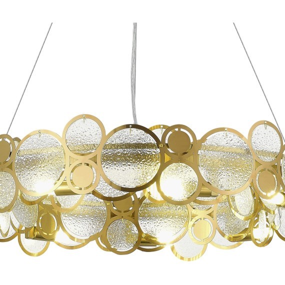 SL6133.303.09 Светильник подвесной ST-Luce Латунь/Прозрачный G9 9*5W 4000K SWATCH