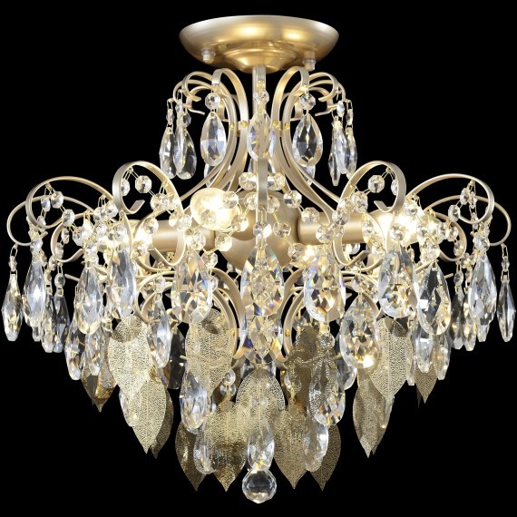 Светильник потолочный Crystal Lux ESMIRALDA PL4 GOLD 0523/104