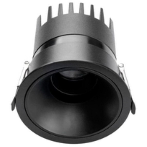 4789-1C Встраиваемый влагозащищенный светодиодный светильник с доп. рамкой под штукатурку, черный, 9Вт 450Лм 3000;4000;6000K CRI90+ 45° IP65