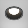 DL126-GX53-B Круглый черный встраиваемый влагозащищенный светильник под сменную лампу GX53 IP44 Maytoni Share