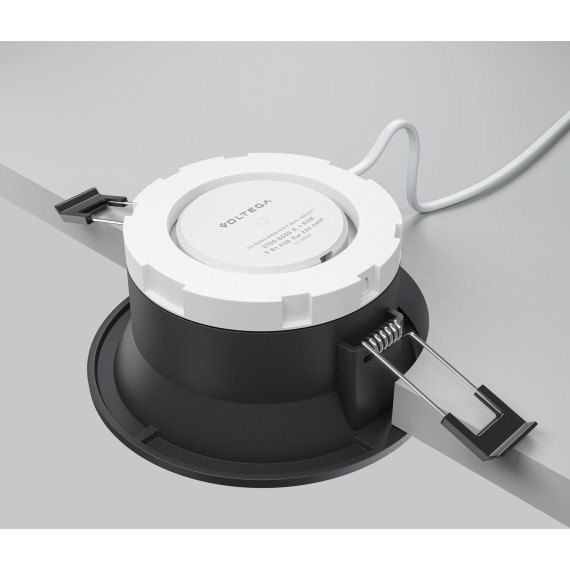 DL126-GX53-B Круглый черный встраиваемый влагозащищенный светильник под сменную лампу GX53 IP44 Maytoni Share