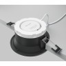 DL126-GX53-B Круглый черный встраиваемый влагозащищенный светильник под сменную лампу GX53 IP44 Maytoni Share