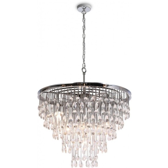 Подвесная люстра хрустальная Linn MOD091PL-09CH