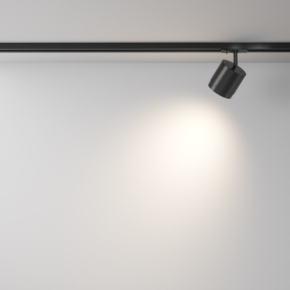 Однофазный двужильный трековый светильник Maytoni Unity TR088-1-GX53-B POLAR под сменную лампу GX53