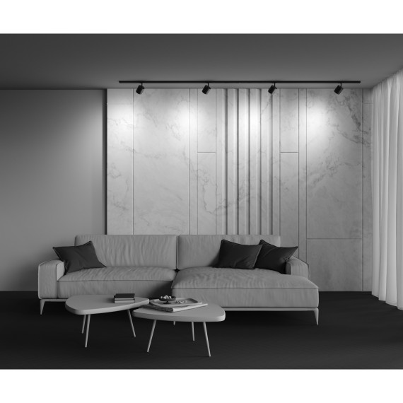 Однофазный двужильный трековый светильник Maytoni Unity TR088-1-GX53-B POLAR под сменную лампу GX53