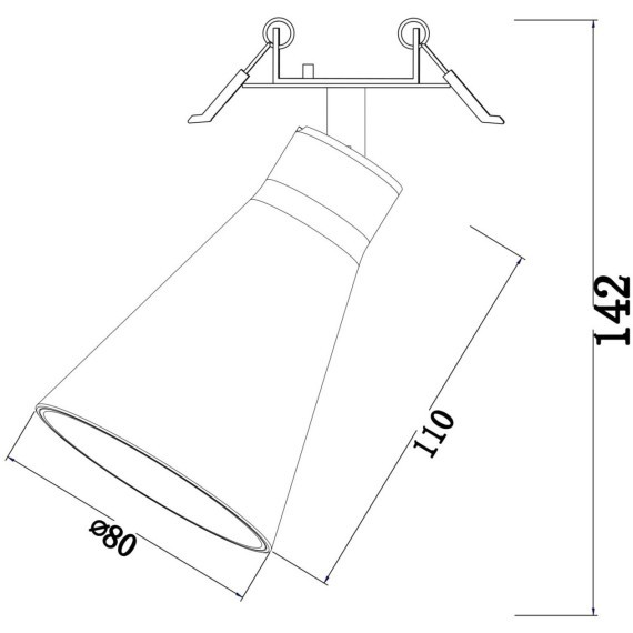Встраиваемый светильник Technical C059CL-01B