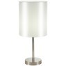 SLE107304-01 Прикроватная лампа Никель/Белый E14 1*40W NOIA