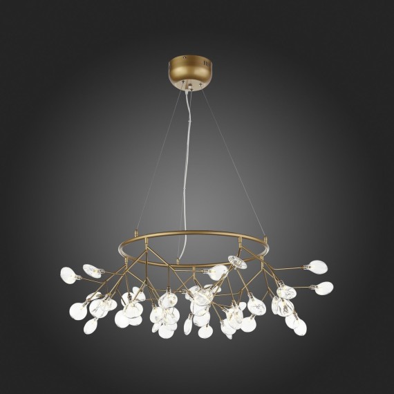 SL411.233.45 Люстра подвесная ST-Luce Золотистый/Прозрачный G4 45*1,5W RICCARDO