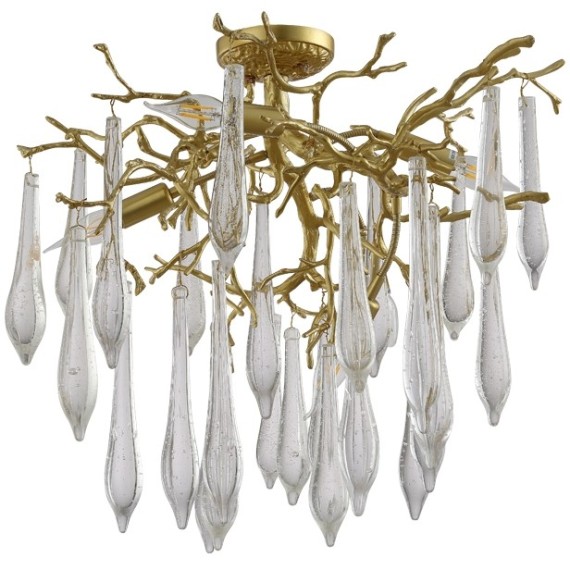 Люстра Crystal Lux REINA PL5 D600 GOLD PEARL