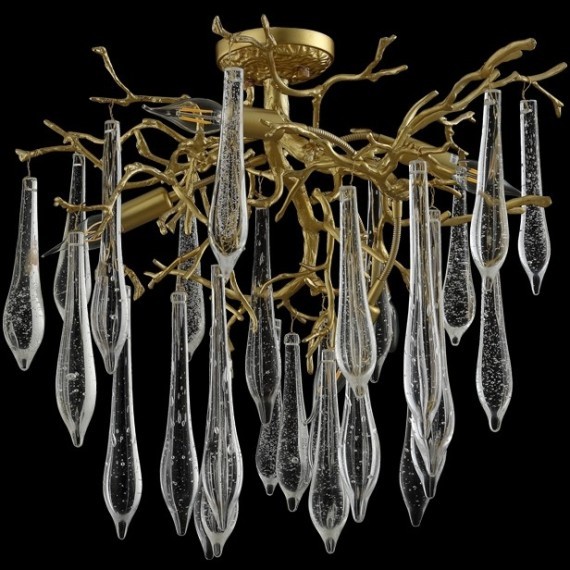 Люстра Crystal Lux REINA PL5 D600 GOLD PEARL