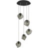 SL1175.403.05 Светильник подвесной ST-Luce Черный/Серо-зеленый E14 5*40W PORTICI