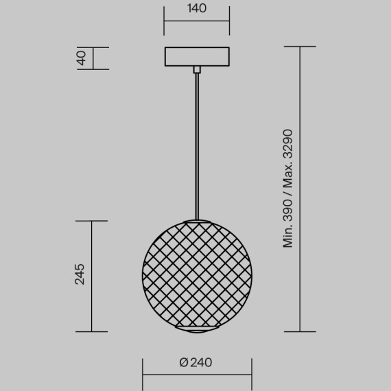 Подвесной светильник Maytoni MOD397PL-L12B3K