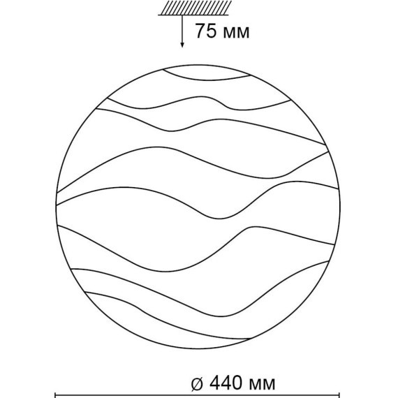 Настенно-потолочный светильник Sonex 2090/DL ERICA IP43 светодиодный LED 48W