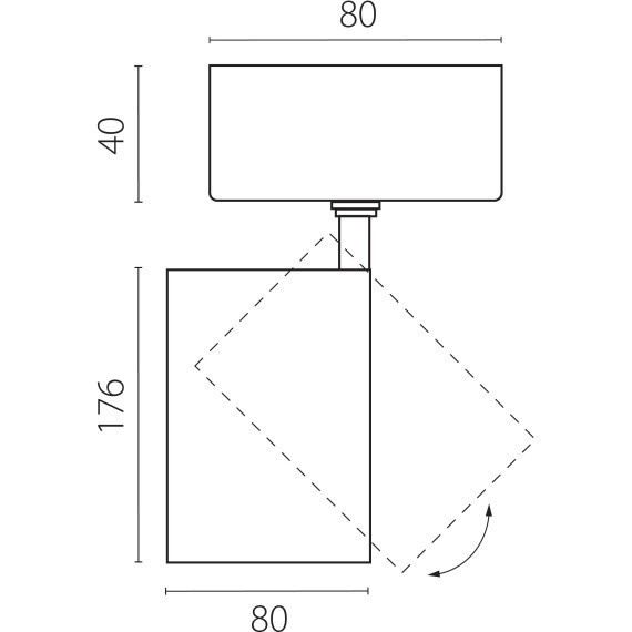 Белый накладной светодиодный спот с изм углом и цветностью 30Вт 2100Лм 20-55° CRI90 2700-4200-6000К Canno Pro Lightstar C4306SO