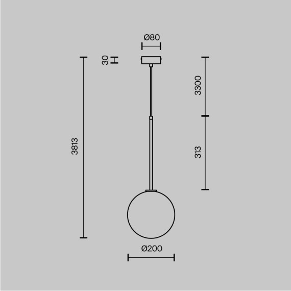 Подвесной светильник Maytoni MOD172PL-01BS