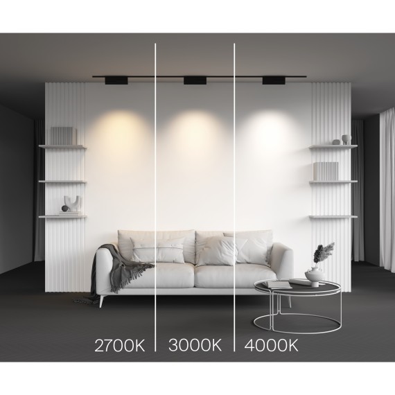 TR194-1-12W3K-M-B Ультратонкий трековый диммируемый по 0/1-10V магнитный светодиодный светильник Maytoni Levity CRI90+ 3000К 430Лм 30° 12Вт