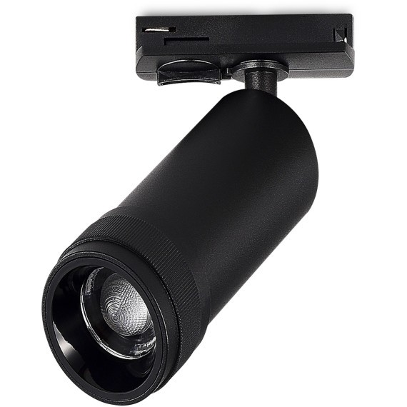 ST384.446.20 Св-к трек. Черный LED 1*20W 4000K 1 800Lm Ra90 10-55о  IP20 L170xW60xH- 220V Однофазная трековая система