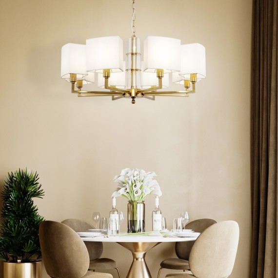 Люстра подвесная Maytoni H015PL-08G Metropolitan под лампы 8xE14 40W