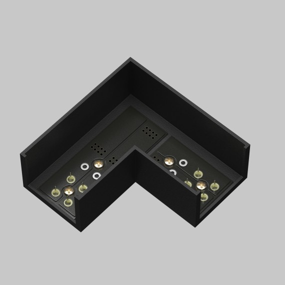 Угловой коннектор 1шт для резинового шинопровода Maytoni Elasity TRA160CL-11B