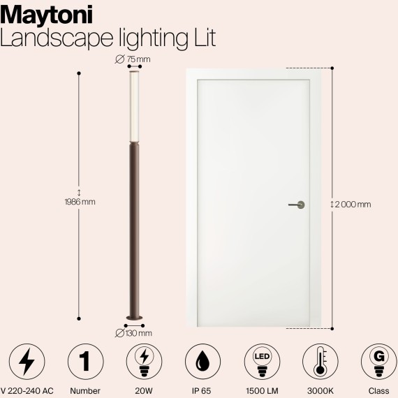 Ландшафтный светильник Outdoor O593FL-L20BR3K