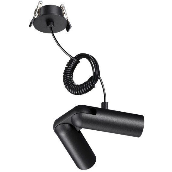 Встраиваемая база с вводом питания, гибким L-соединителем и проводом 200см Novotech Glat 359386