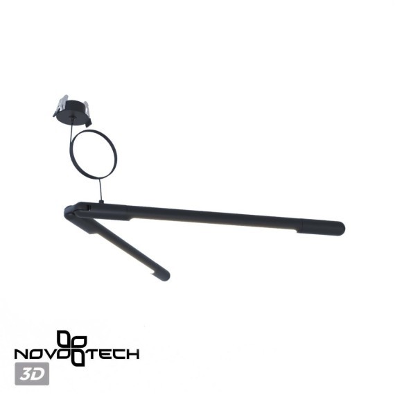 Встраиваемая база с вводом питания, гибким L-соединителем и проводом 200см Novotech Glat 359386