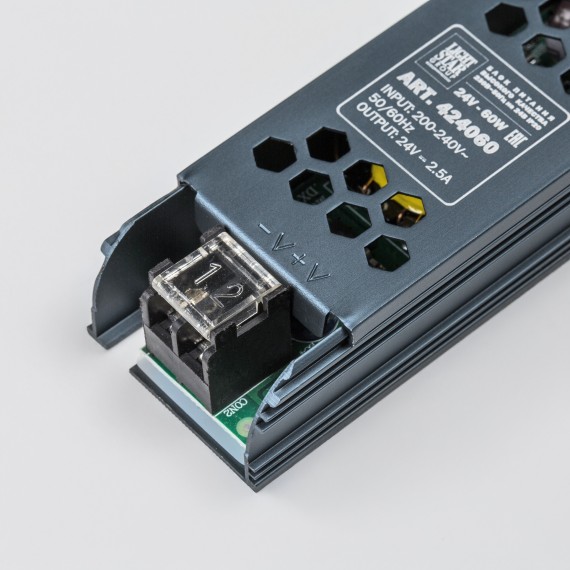 Тросовая система CORDA 5м и блок питания на 60W (max мощность ленты 11W/метр) Corda Lightstar 60CORDA5