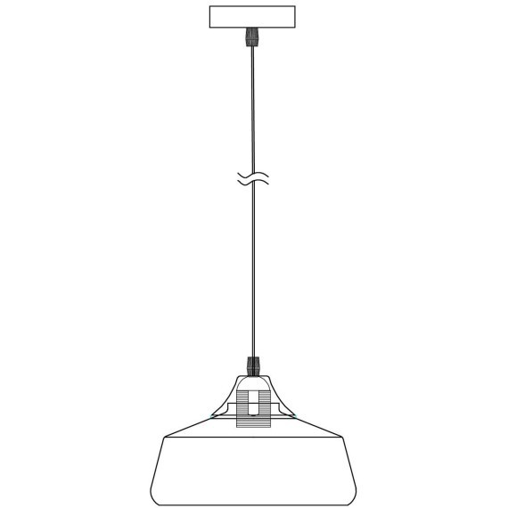 Подвесной светильник с 1 плафоном Freya FR5188PL-01B Jiffy под лампу 1xE27 60W
