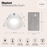 Встраиваемый светильник Maytoni DL032-2-01W Zoom IP65 под лампу 1xGU10 50W
