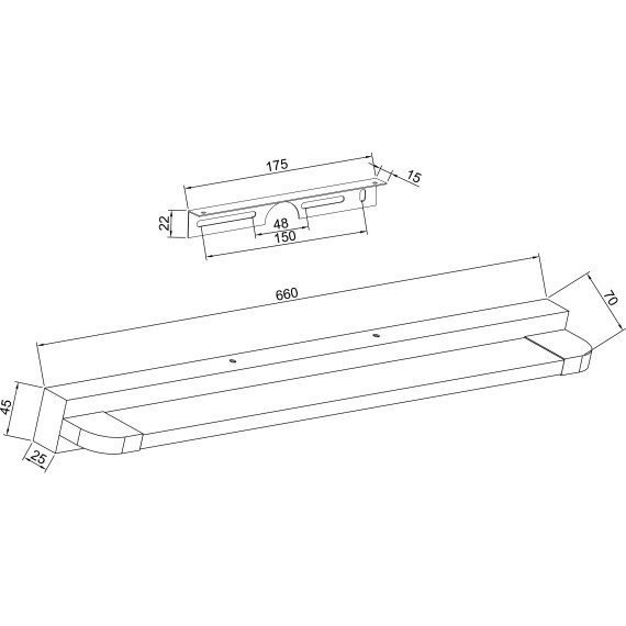 Подсветка для зеркал и картин Maytoni MIR002WL-L14CH LAOLED 14W