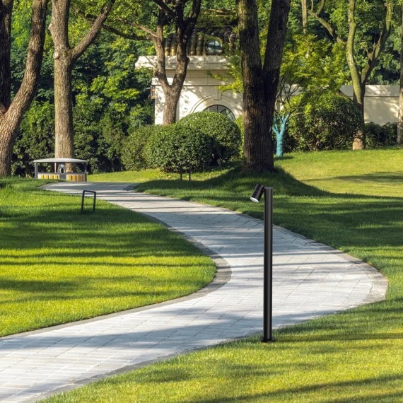 4659-1F, уличный светильник, L125xW100xH1000, 1xGU10x35W, IP65, excluded