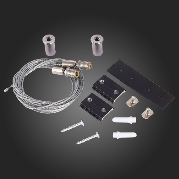 ST005.419.00.1 Тросовый подвес для магнитного шинопровода (2шт) ST-Luce Черный SKYLINE 48