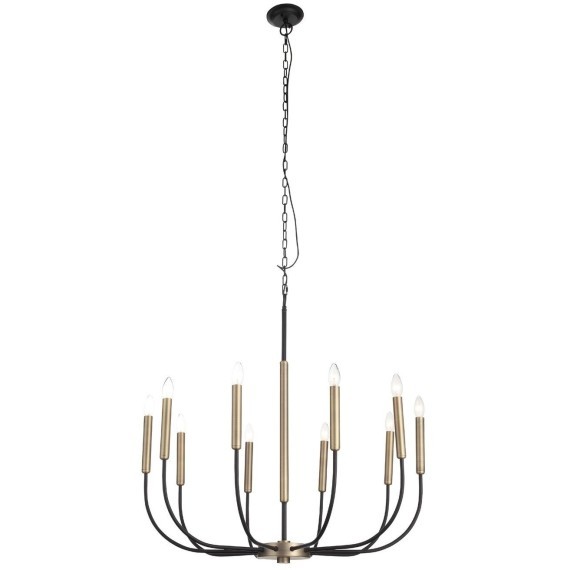 SLD008.423.10 Люстра подвесная ST-Luce Латунь, Черный E14 10*40W LAMDARIO