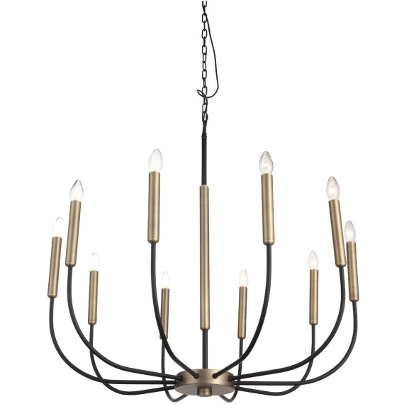 SLD008.423.10 Люстра подвесная ST-Luce Латунь, Черный E14 10*40W LAMDARIO