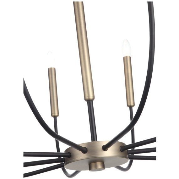 SLD008.423.10 Люстра подвесная ST-Luce Латунь, Черный E14 10*40W LAMDARIO