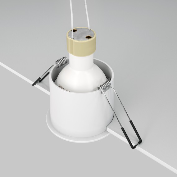 Встраиваемый светильник Maytoni DL049-01WG Reif под лампу 1xGU10 50W