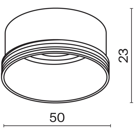 Декор. кольцо (для светильников серии Focus с диам. плафона 52мм) RingM-12-W