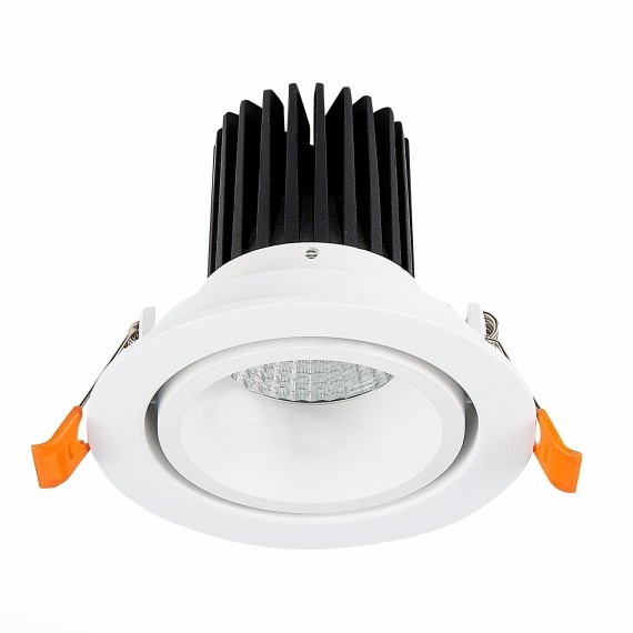 ST705.538.10 Св-к встр. Белый LED 1*10W 3000K 750Lm Ra90 38° IP20 D102xH85 170-240V Встраиваемые светильники