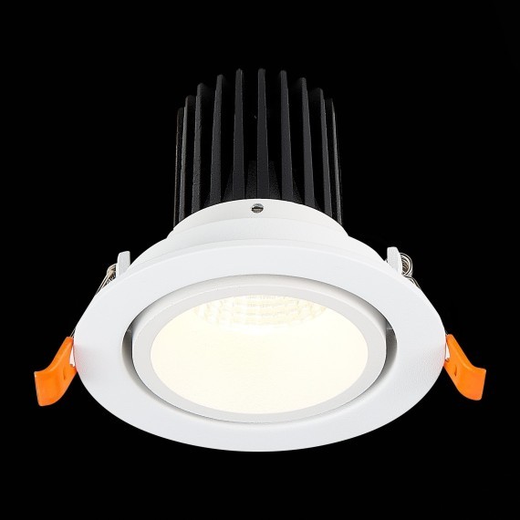 ST705.538.10 Св-к встр. Белый LED 1*10W 3000K 750Lm Ra90 38° IP20 D102xH85 170-240V Встраиваемые светильники
