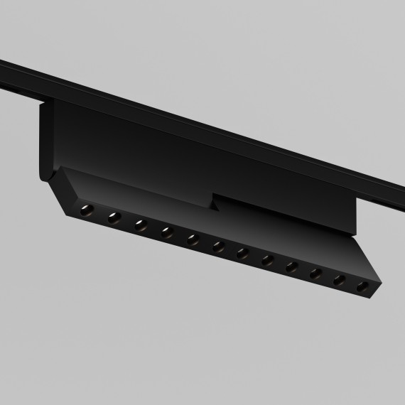 TR194-1-12W4K-M-B Ультратонкий трековый диммируемый по TRIAC 0/1-10V магнитный светодиодный светильник Maytoni Levity CRI90+ 4000К 430Лм 30° 12Вт